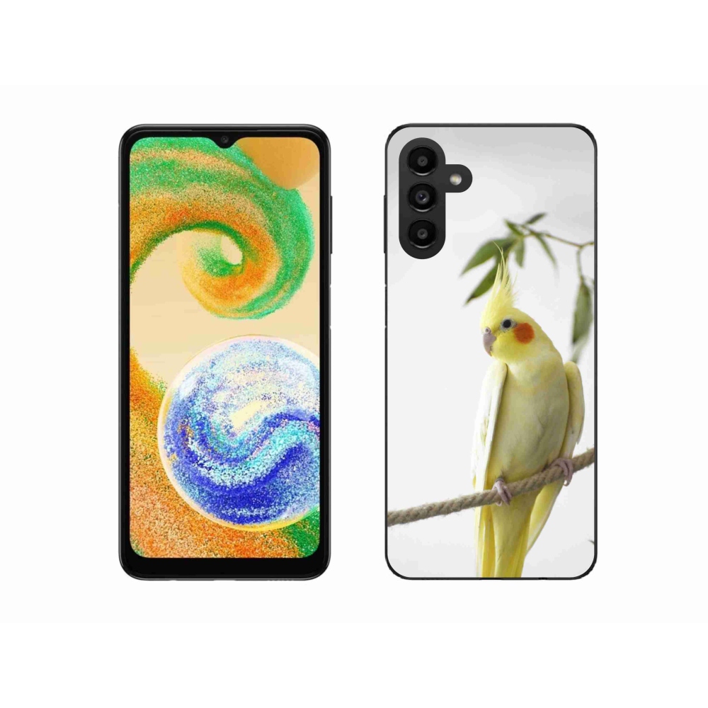Gélový kryt mmCase na Samsung Galaxy A04s (164,7x76,7x9,1 mm) - papagáj korela chocholatá