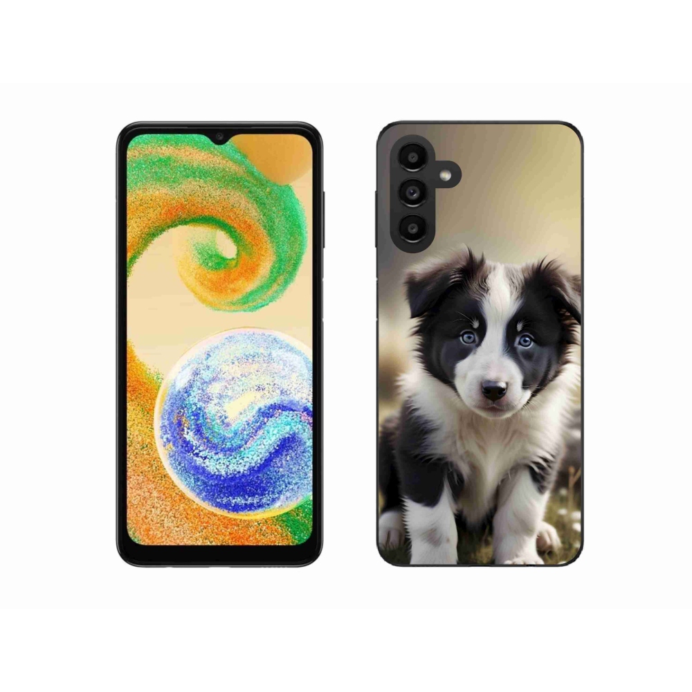Gélový kryt mmCase na Samsung Galaxy A04s (164,7x76,7x9,1 mm) - roztomilá border kólia