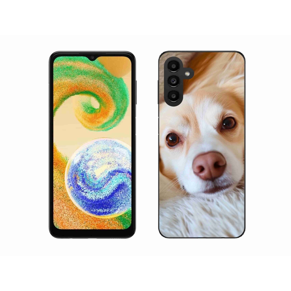 Gélový kryt mmCase na Samsung Galaxy A04s (164,7 x76, 7x9, 1 mm) - Roztomilá čivava