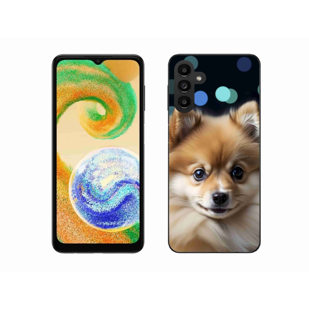 Gélový kryt mmCase na Samsung Galaxy A04s (164,7 x76, 7x9, 1 mm) - roztomilý pomeranian