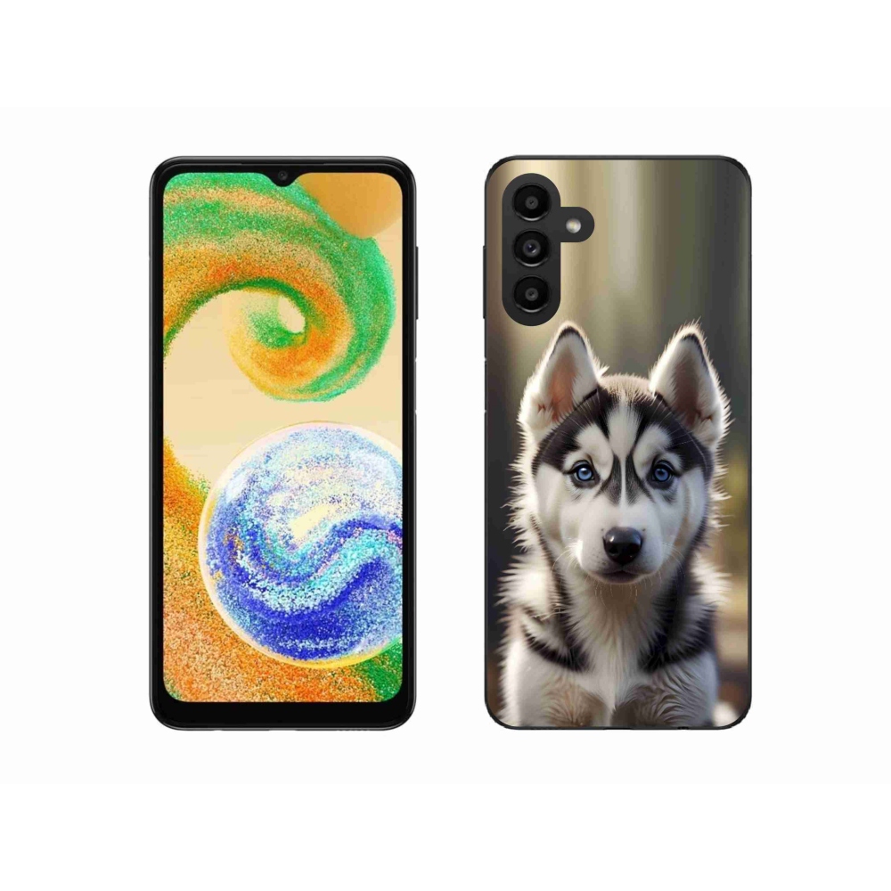Gélový kryt mmCase na Samsung Galaxy A04s (164,7 x76, 7x9, 1 mm) - roztomilý sibírsky husky