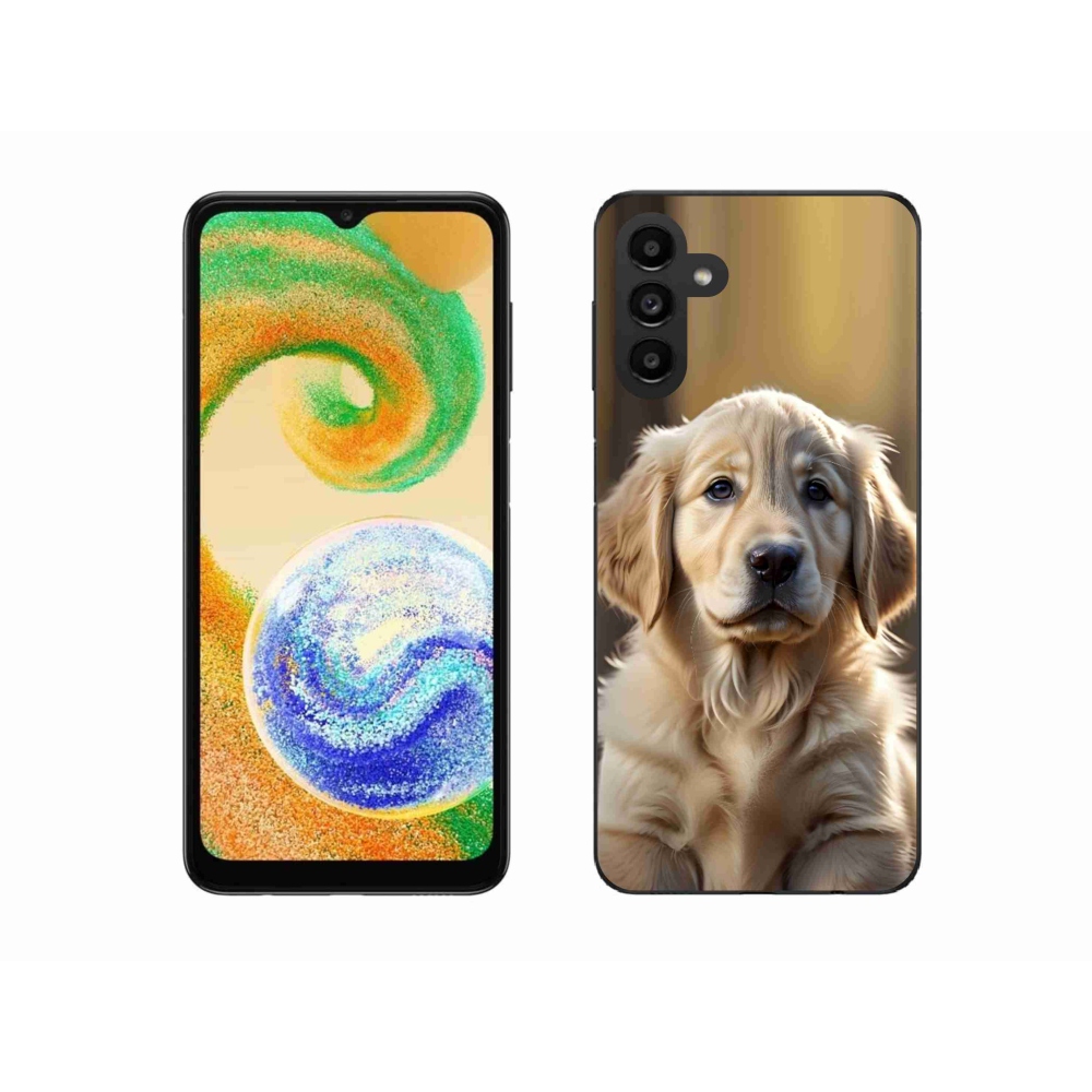 Gélový kryt mmCase na Samsung Galaxy A04s (164,7 x76, 7x9, 1 mm) - roztomilý zlatý retriever