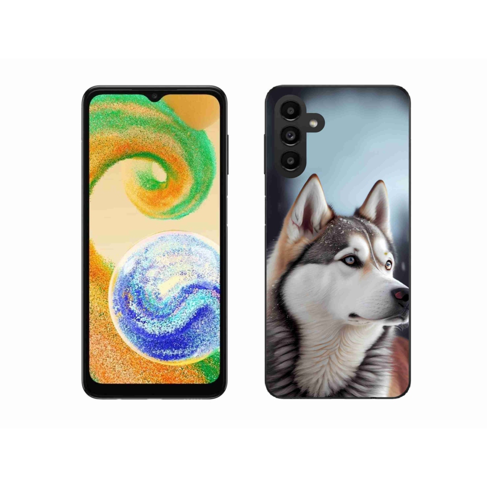 Gélový kryt mmCase na Samsung Galaxy A04s (164,7 x76, 7x9, 1 mm) - sibírsky husky