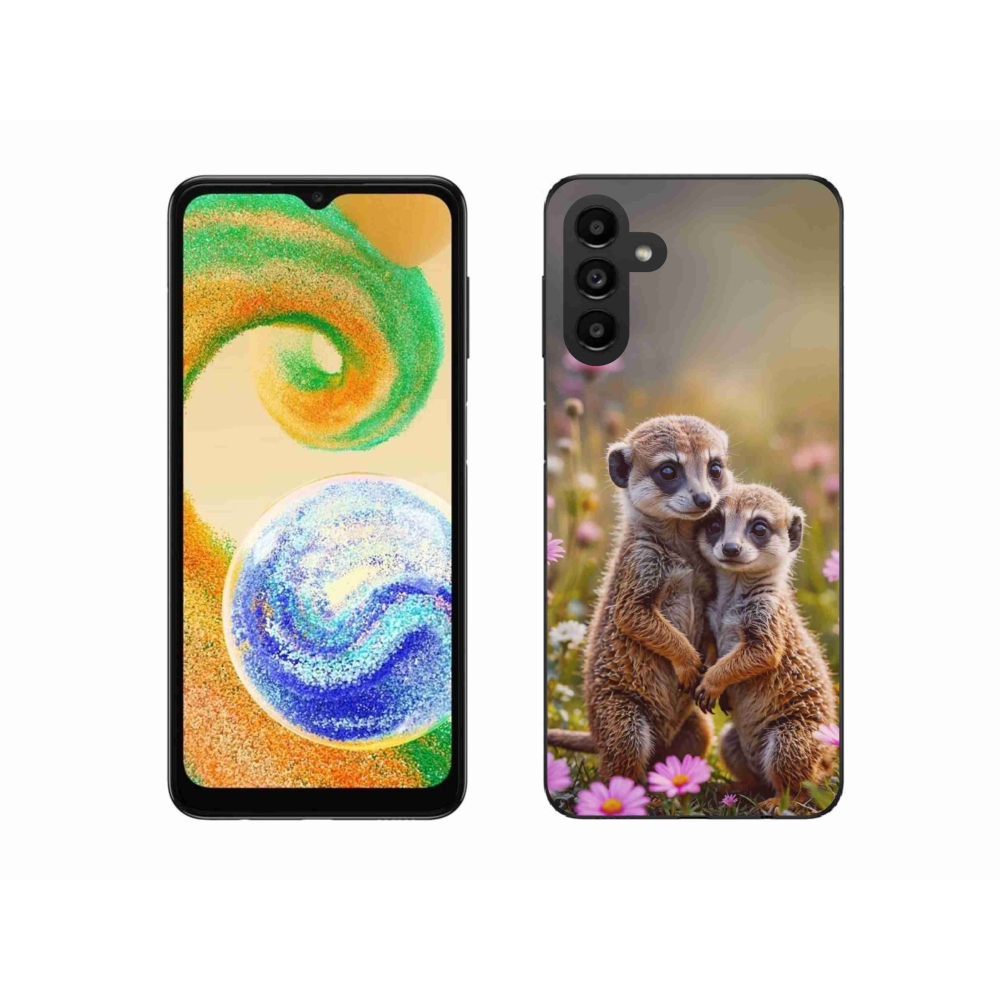 Gélový kryt mmCase na Samsung Galaxy A04s (164,7x76,7x9,1 mm) - surikatí duo