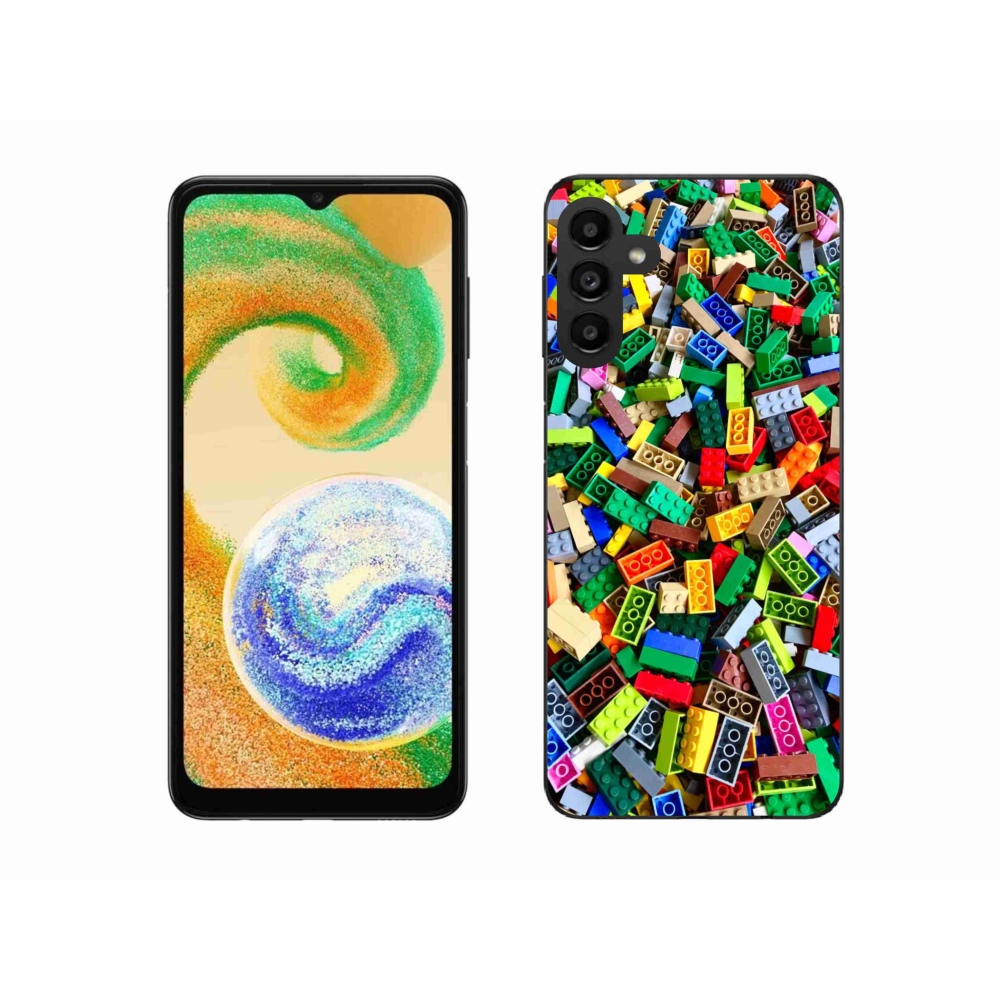 Gélový kryt mmCase na Samsung Galaxy A04s - farebné stavebné kocky