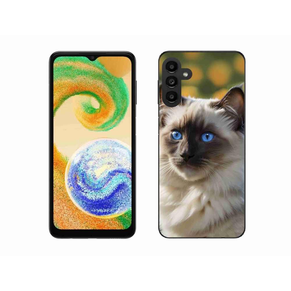 Gélový kryt mmCase na Samsung Galaxy A04s - biely ragdoll