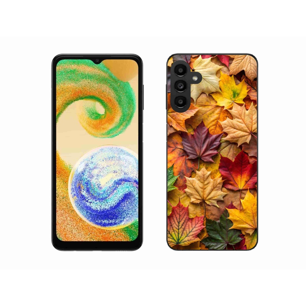 Gélový kryt mmCase na Samsung Galaxy A04s - javorové listy 2