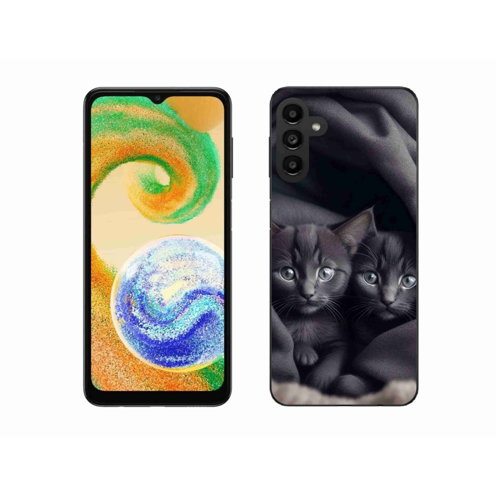 Gélový kryt mmCase na Samsung Galaxy A04s - mačacie duo