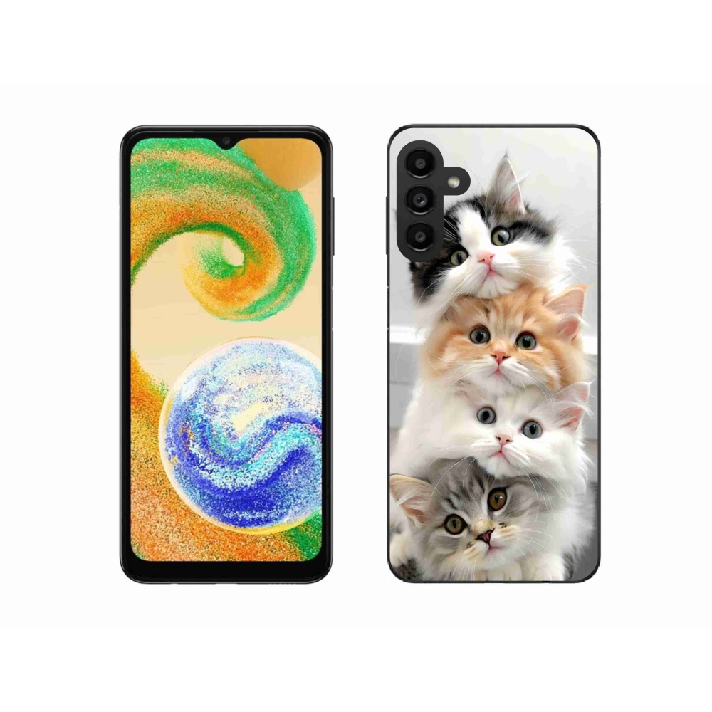 Gélový kryt mmCase na Samsung Galaxy A04s - mačacia partia