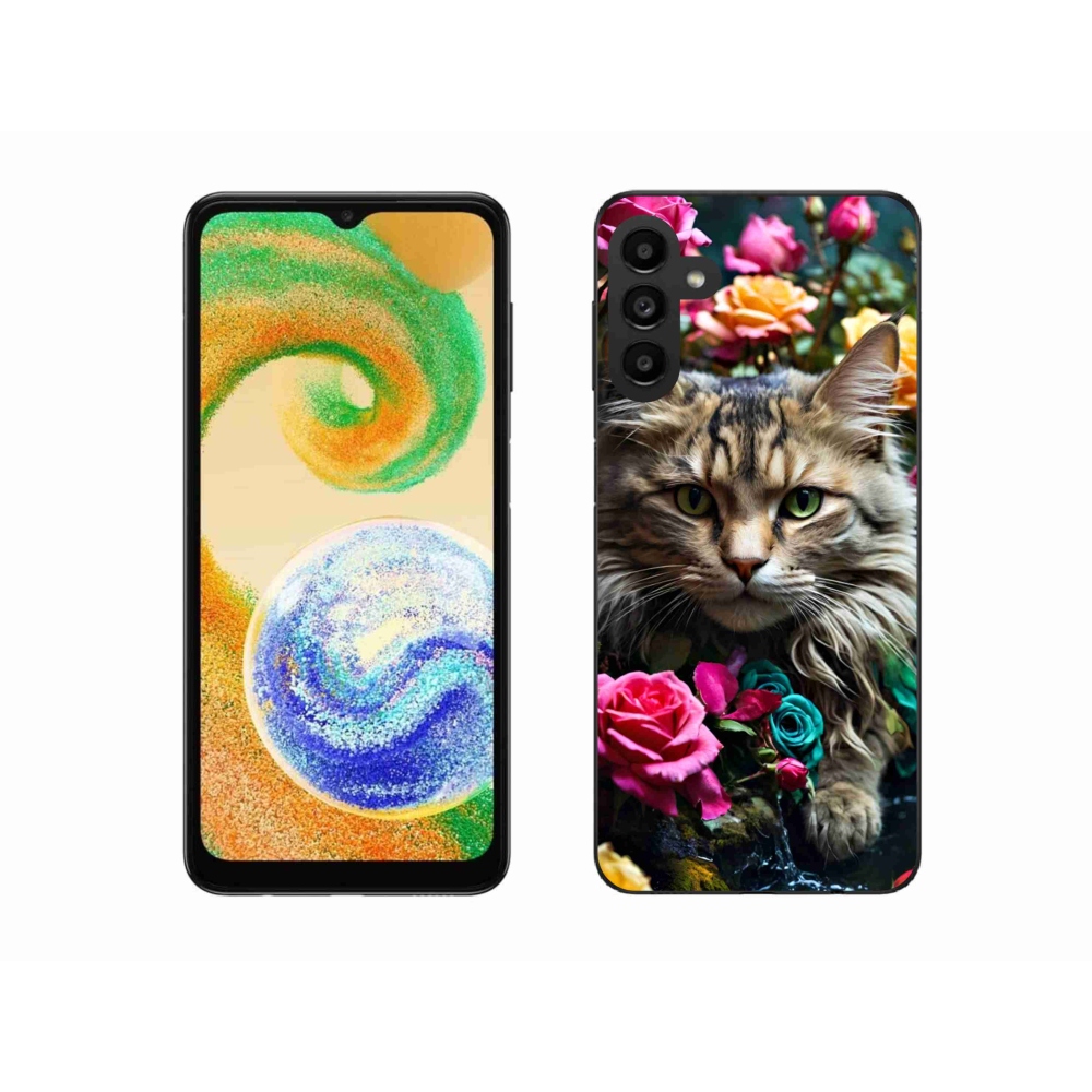 Gélový kryt mmCase na Samsung Galaxy A04s - mačacie pohľad 2