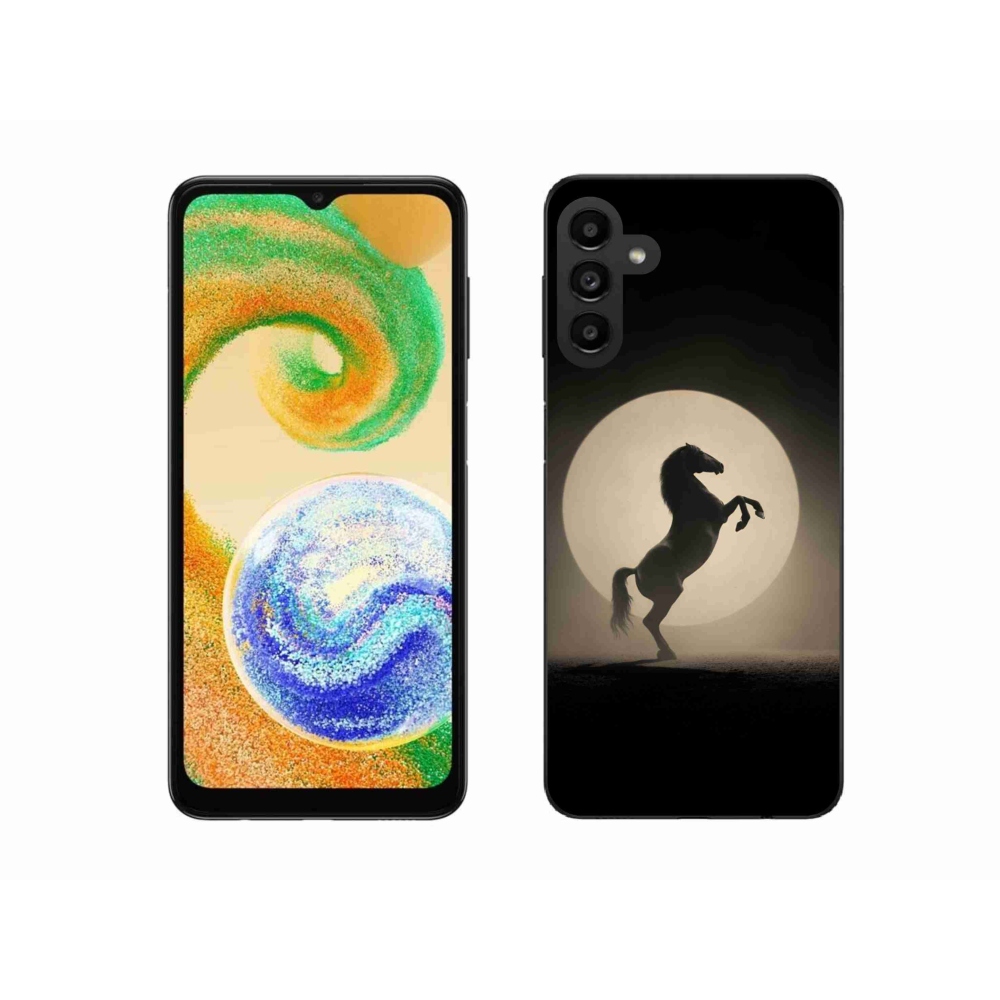Gélový kryt mmCase na Samsung Galaxy A04s - kôň v siluete