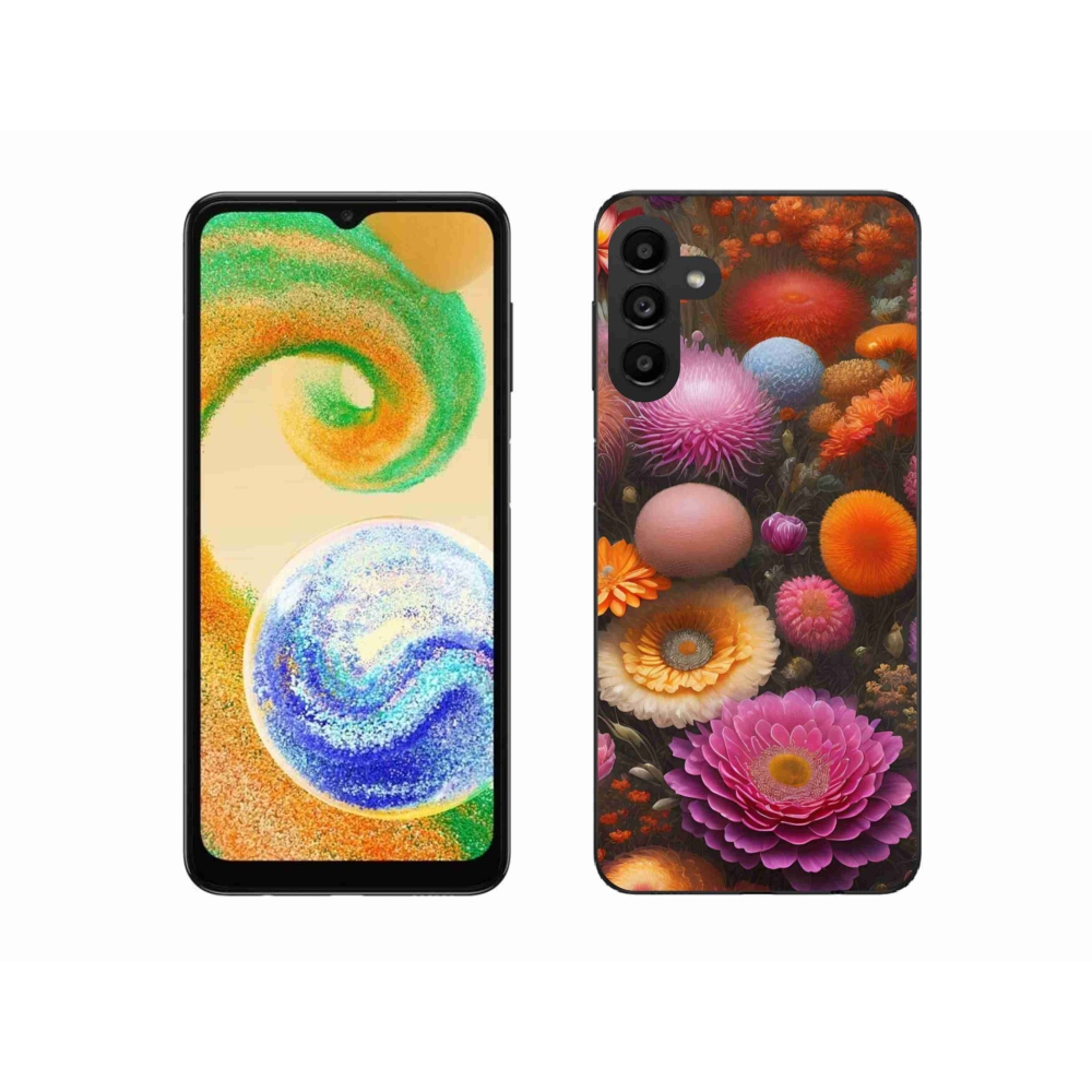 Gélový kryt mmCase na Samsung Galaxy A04s - kvetinová kompozícia