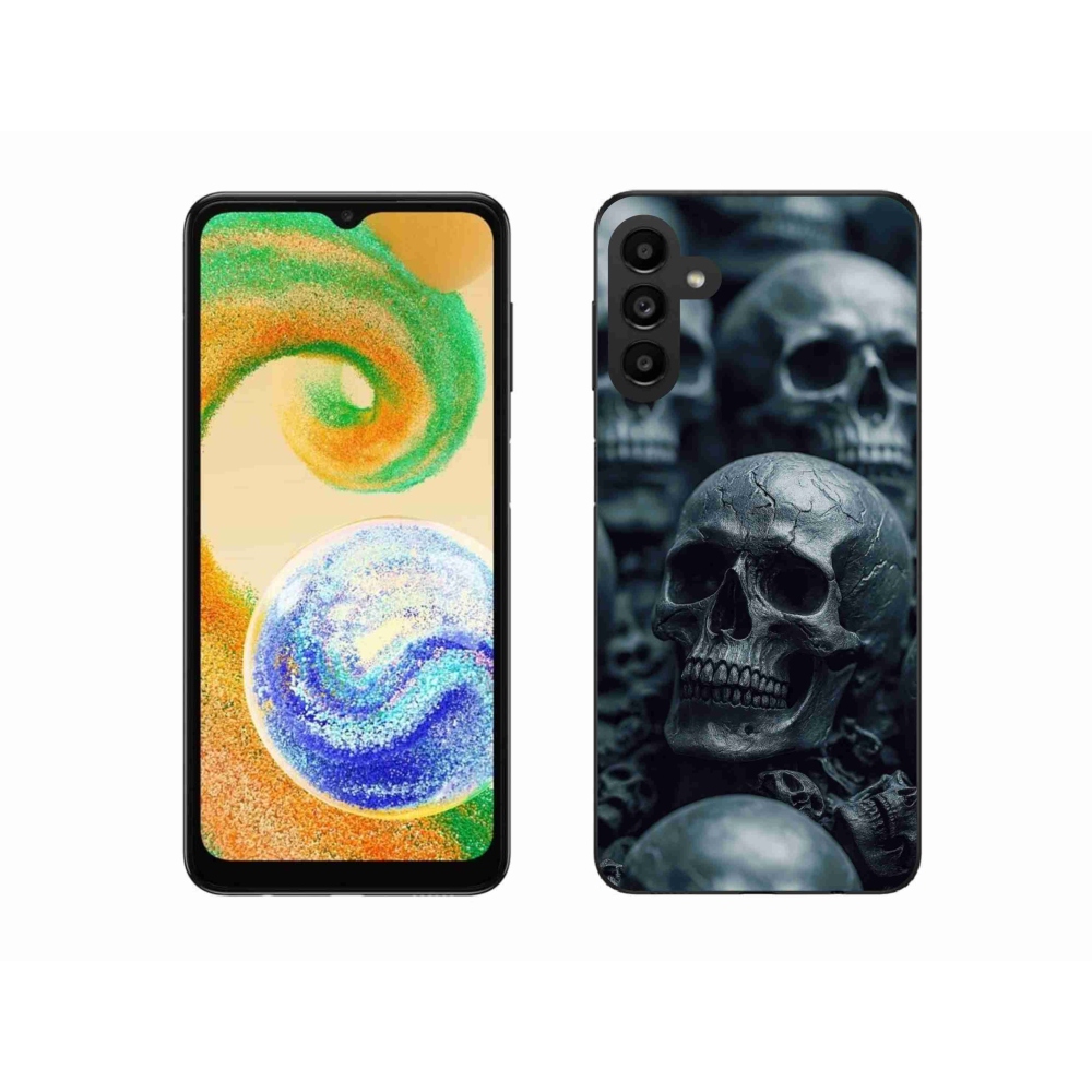 Gélový kryt mmCase na Samsung Galaxy A04s - lebka 2