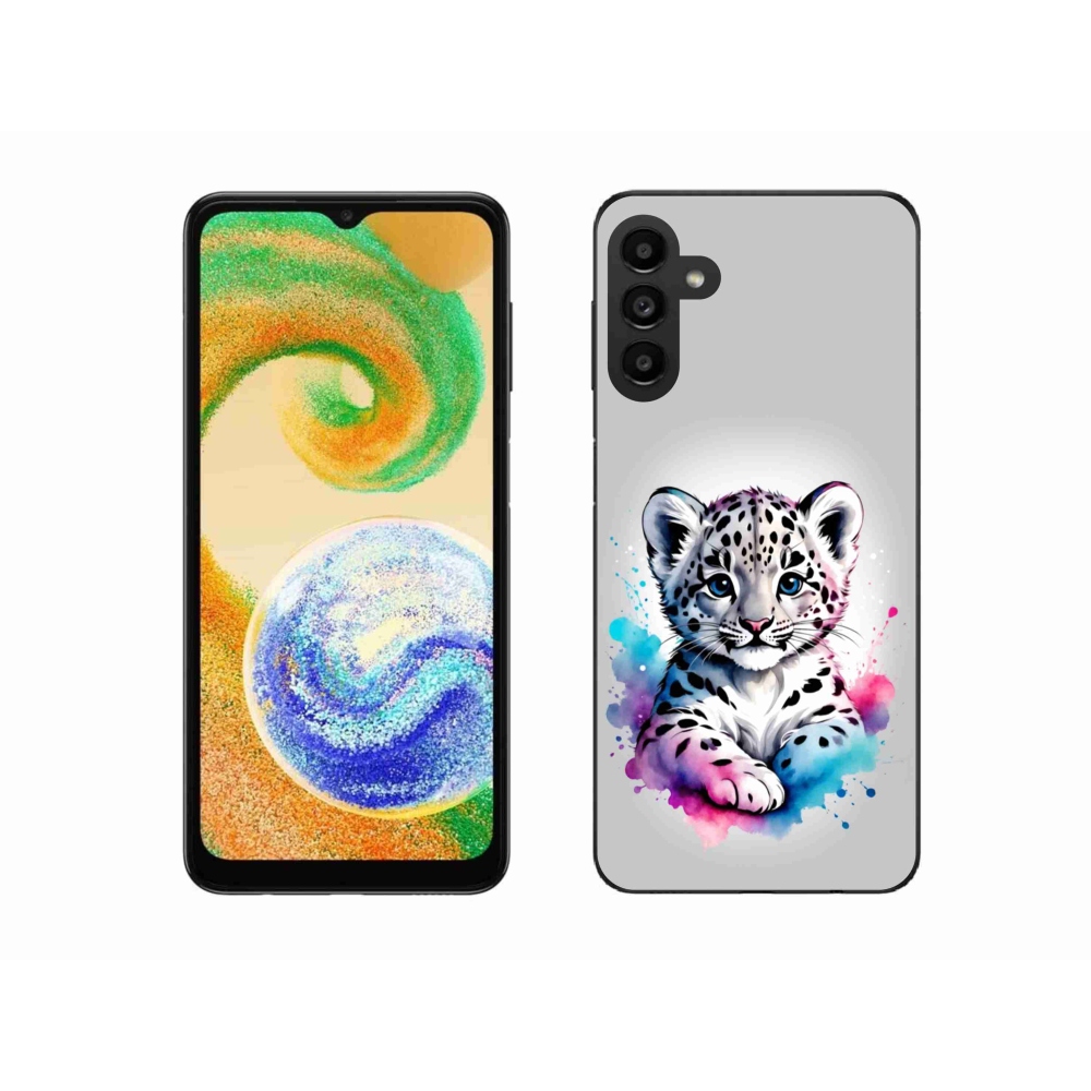Gélový kryt mmCase na Samsung Galaxy A04s - leopardej mláďa