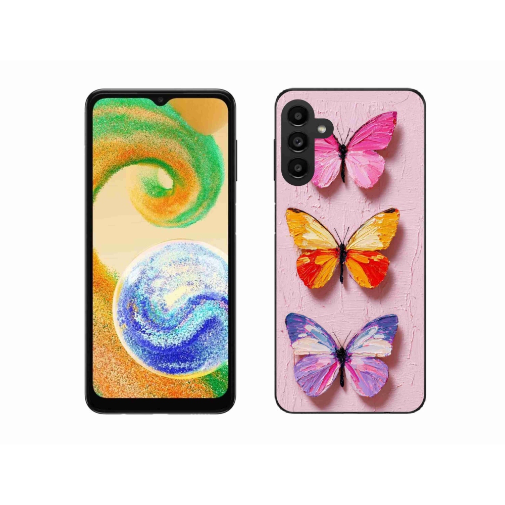 Gélový kryt mmCase na Samsung Galaxy A04s - motýlia trojica