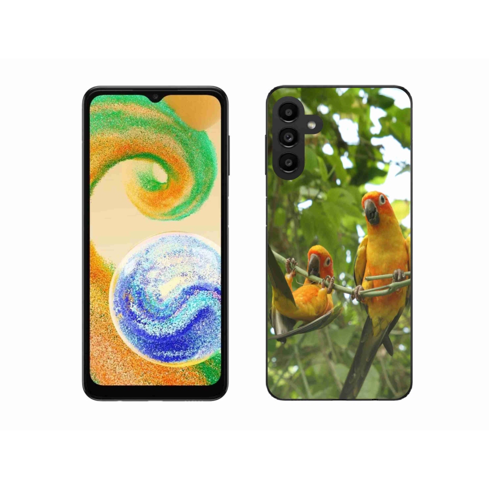 Gélový kryt mmCase na Samsung Galaxy A04s - papagáje aratingy