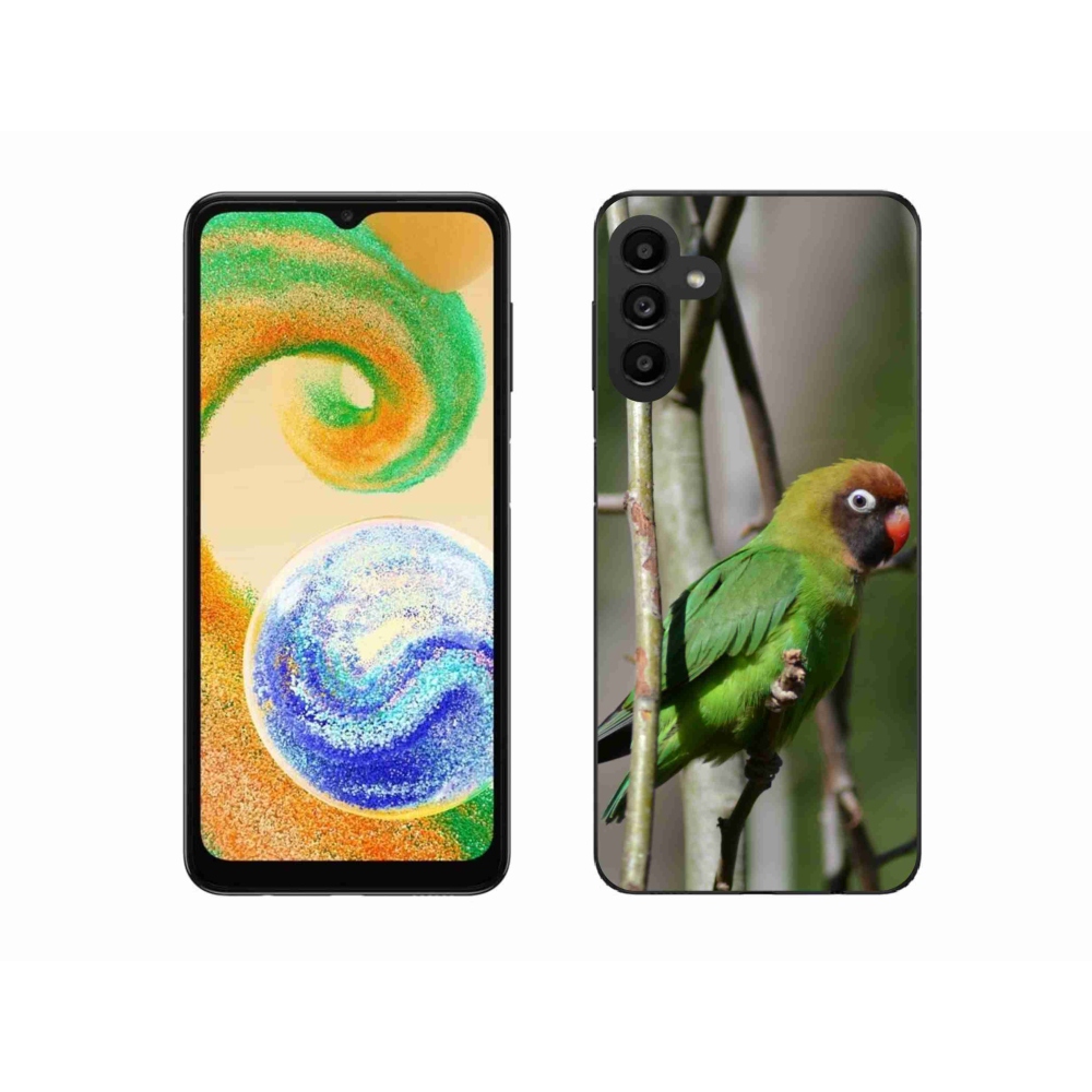 Gélový kryt mmCase na Samsung Galaxy A04s - papagáj agapornis