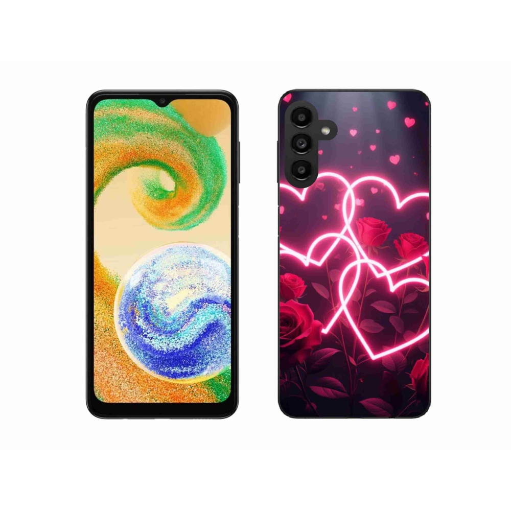 Gélový kryt mmCase na Samsung Galaxy A04s - srdce lásky