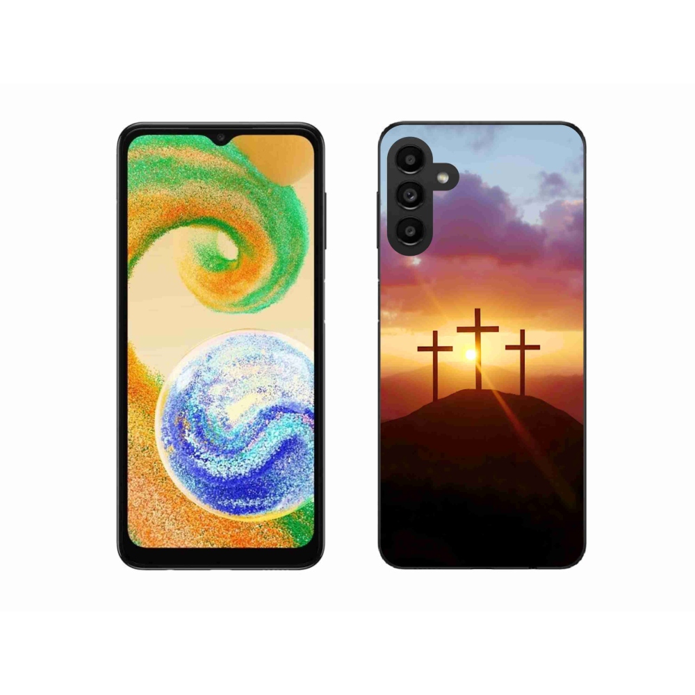 Gélový kryt mmCase na Samsung Galaxy A04s - tri kríža