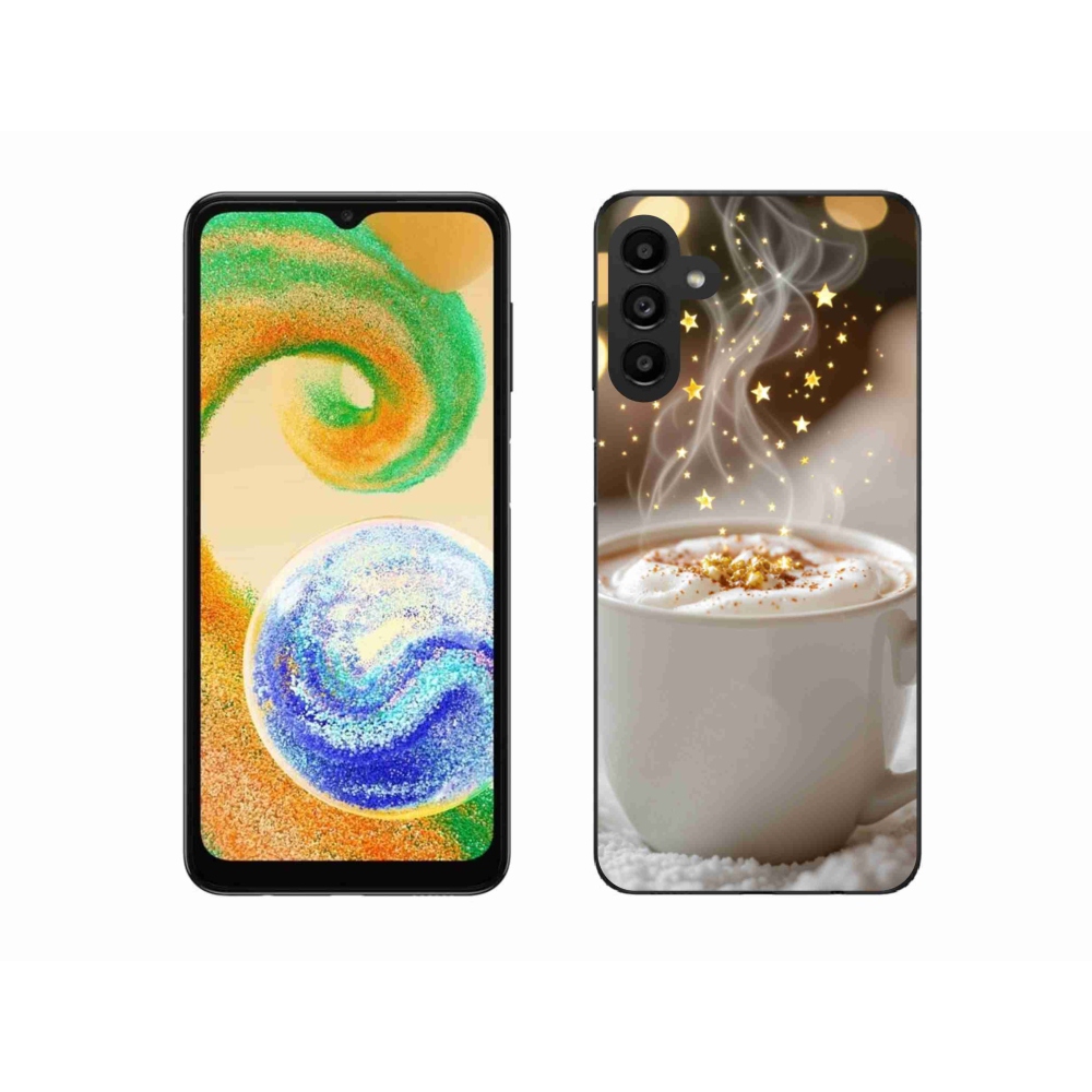Gélový kryt mmCase na Samsung Galaxy A04s - vianočný horúci nápoj
