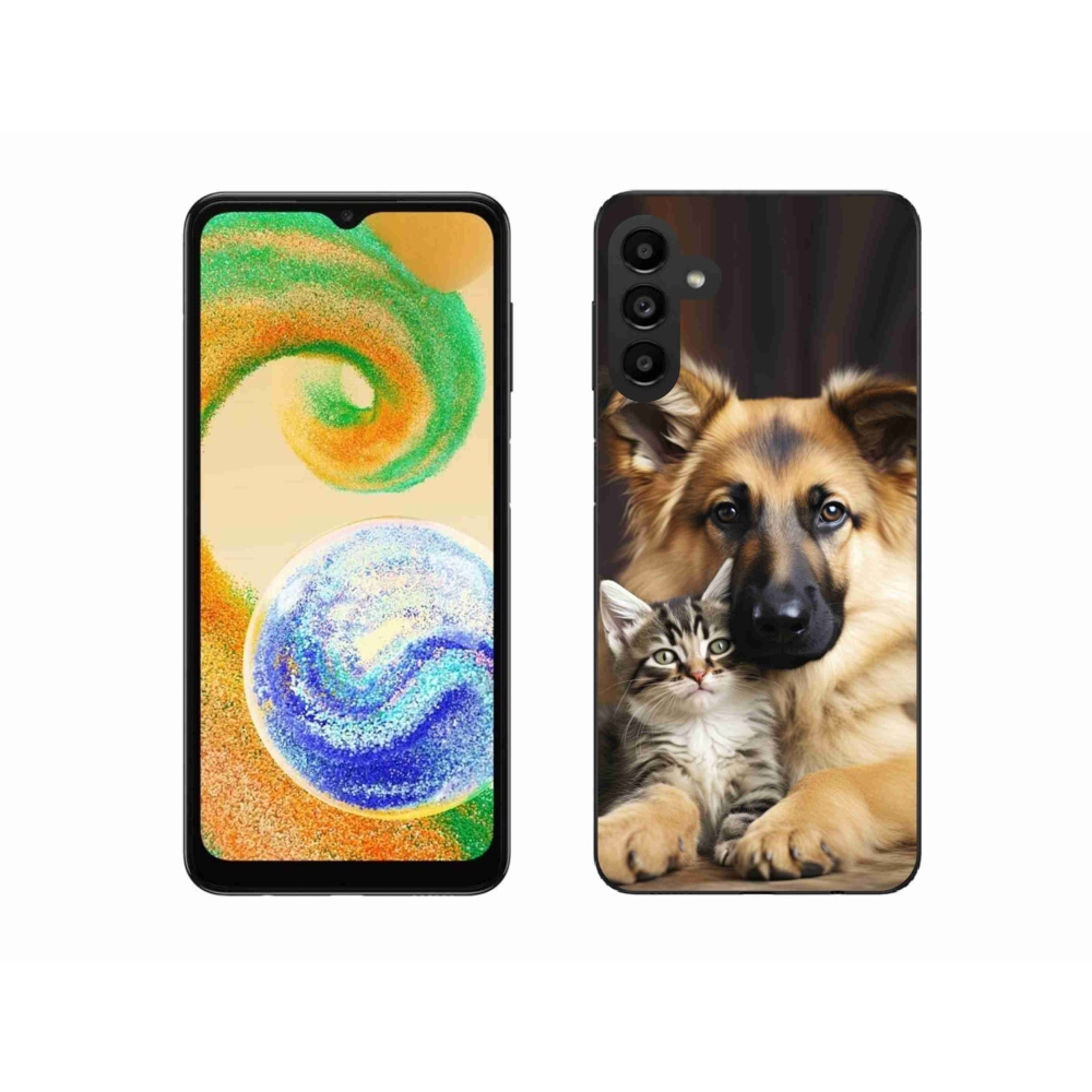 Gélový kryt mmCase na Samsung Galaxy A04s - zvieracie priateľstvo