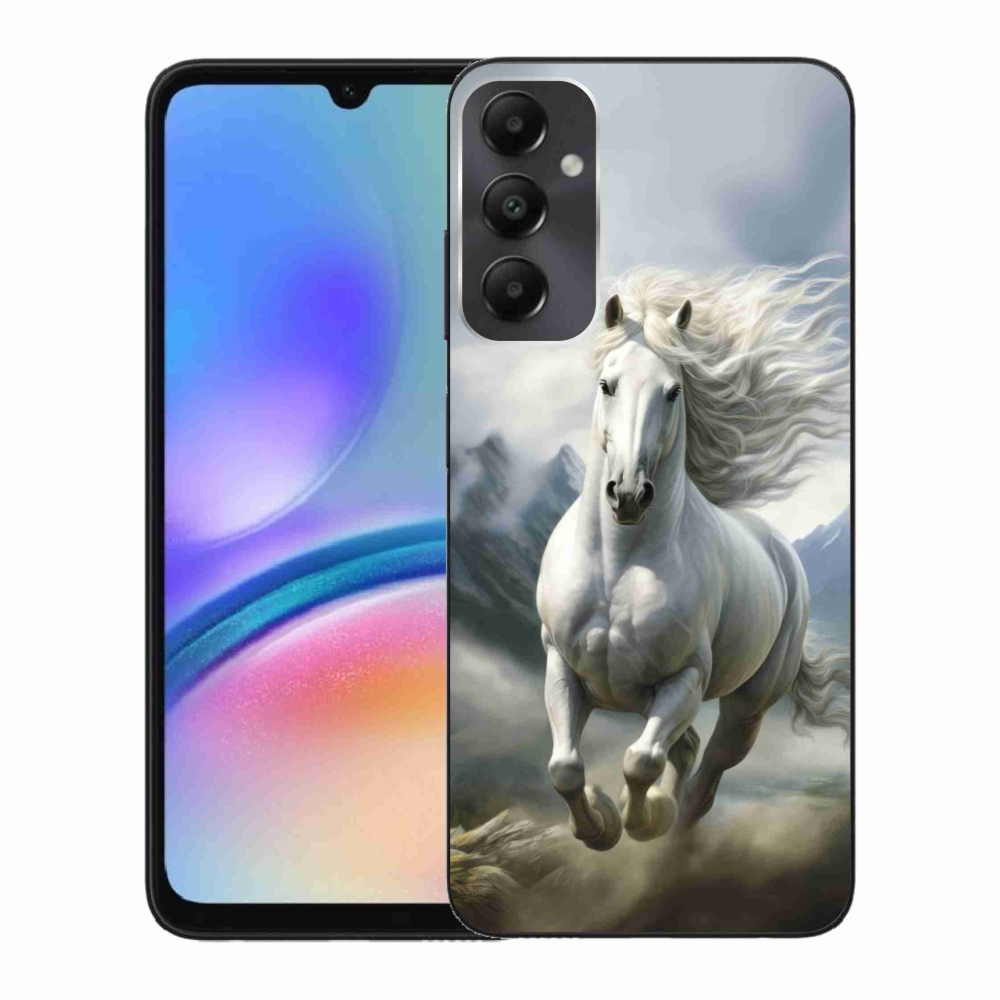 Gélový kryt mmCase na Samsung Galaxy A05s - bežiaci biely kôň 3