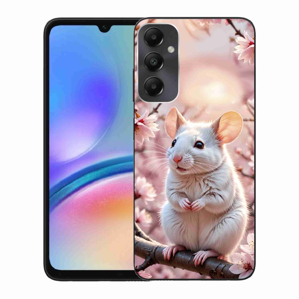 Gélový kryt mmCase na Samsung Galaxy A05s - biela myš na vetve