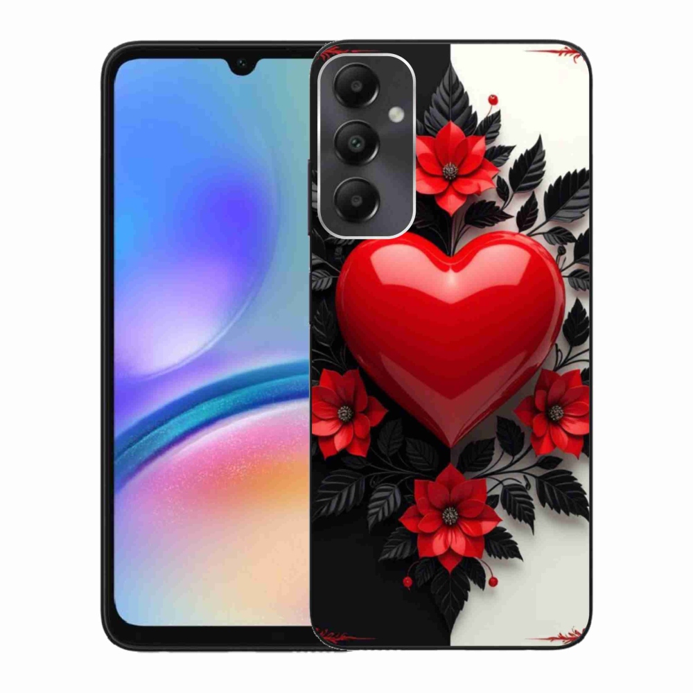 Gélový kryt mmCase na Samsung Galaxy A05s - červené srdce