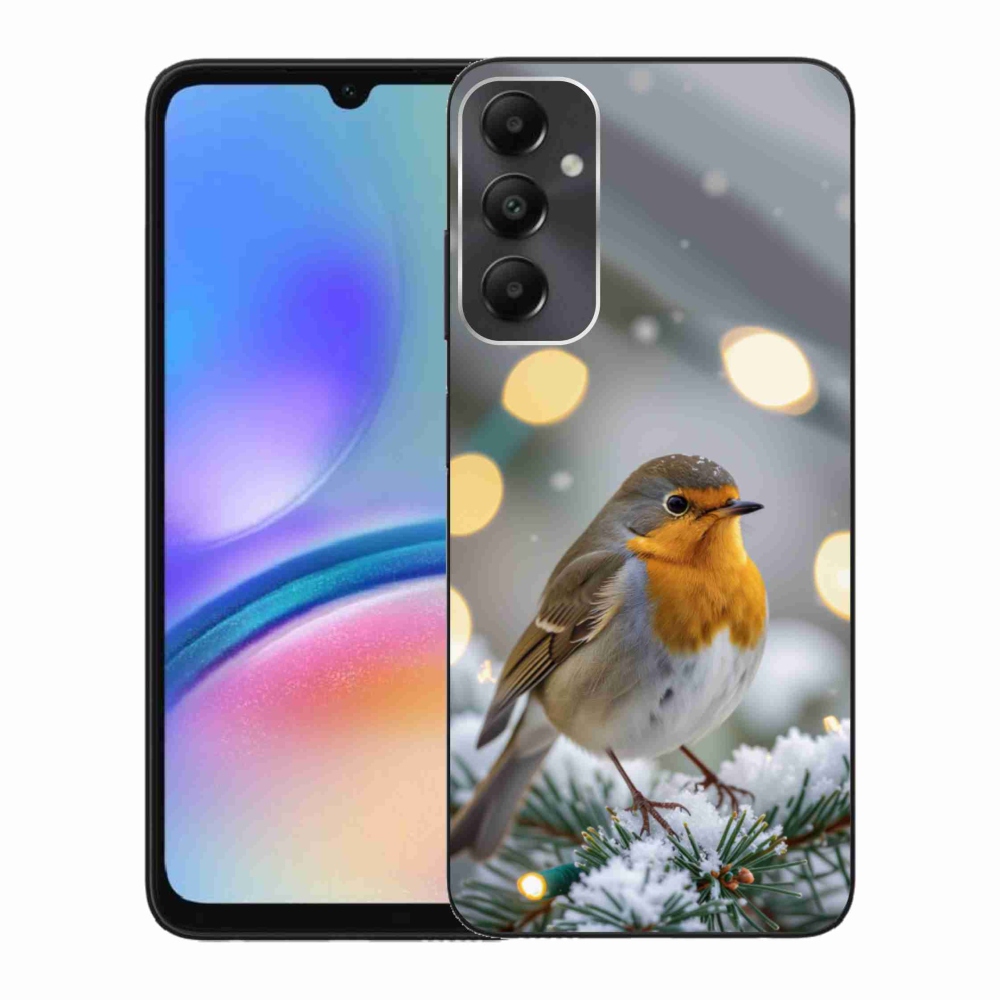Gélový kryt mmCase na Samsung Galaxy A05s - červienka v zime