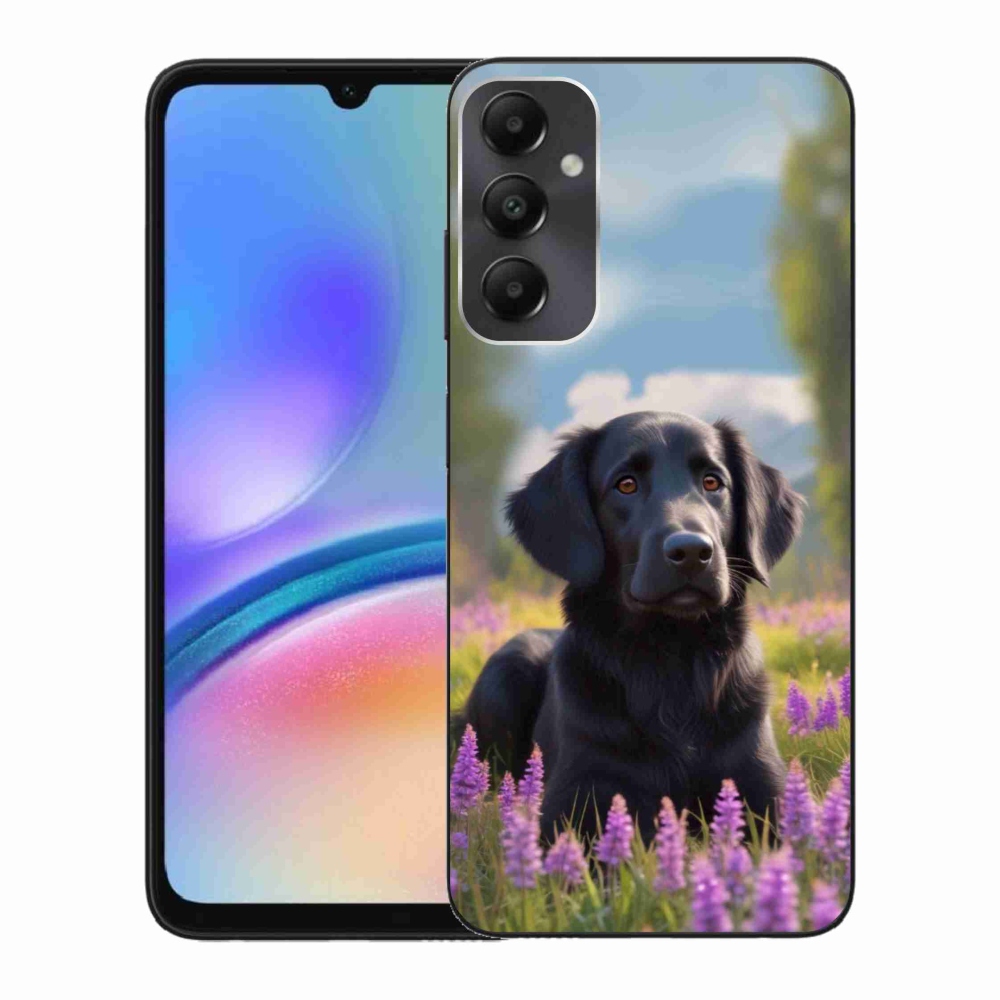 Gélový kryt mmCase na Samsung Galaxy A05s - elegantný čierny retriever