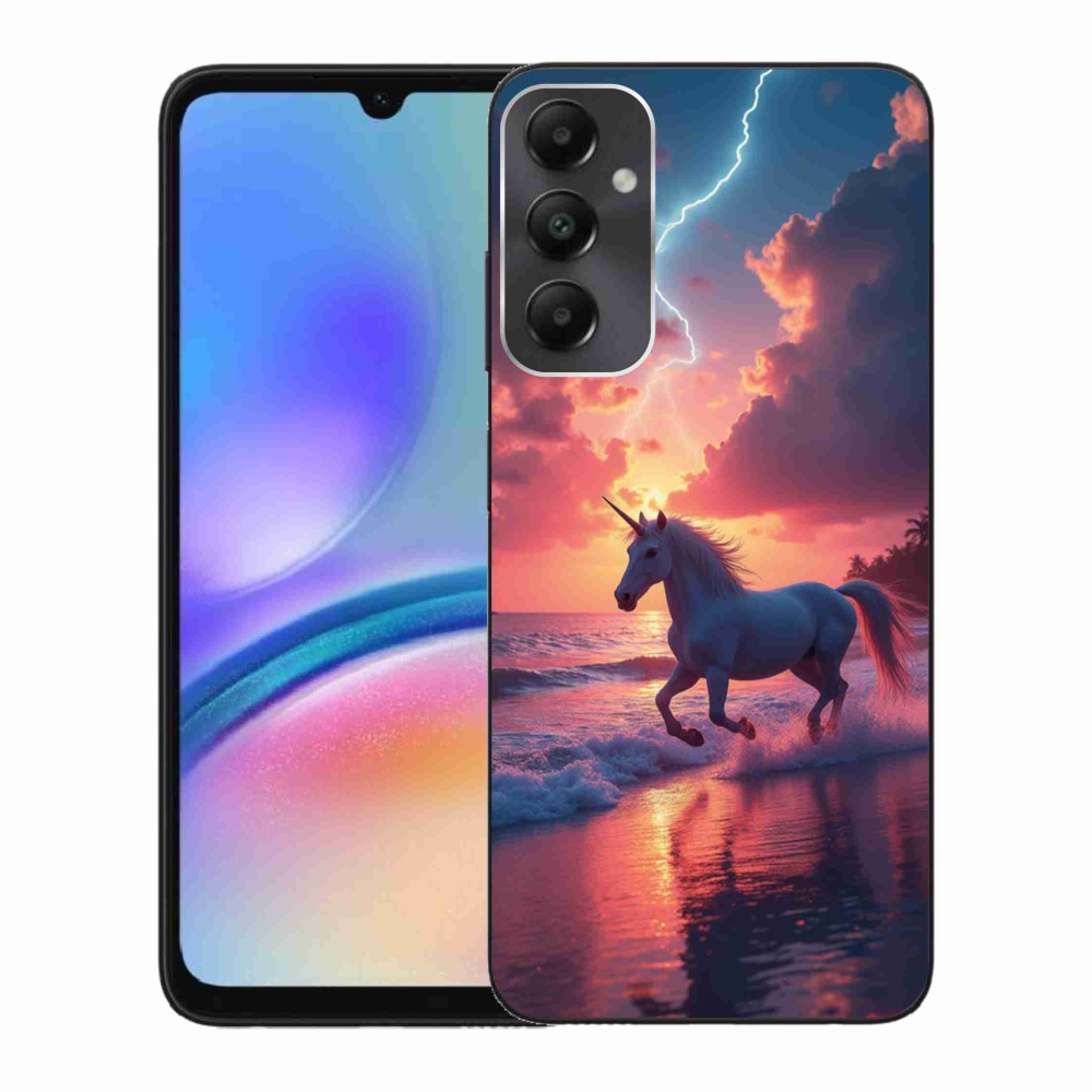 Gélový kryt mmCase na Samsung Galaxy A05s - jednorožec na pláži