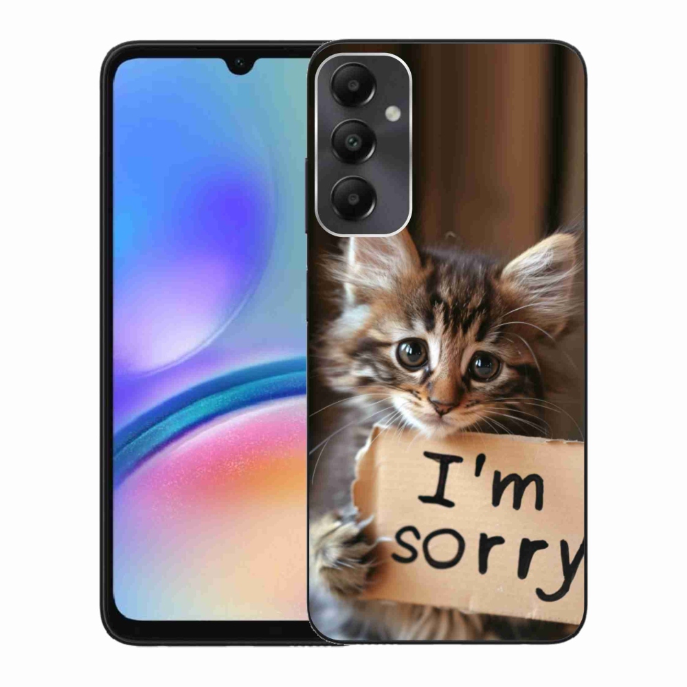 Gélový kryt mmCase na Samsung Galaxy A05s - mačacie ospravedlnenie