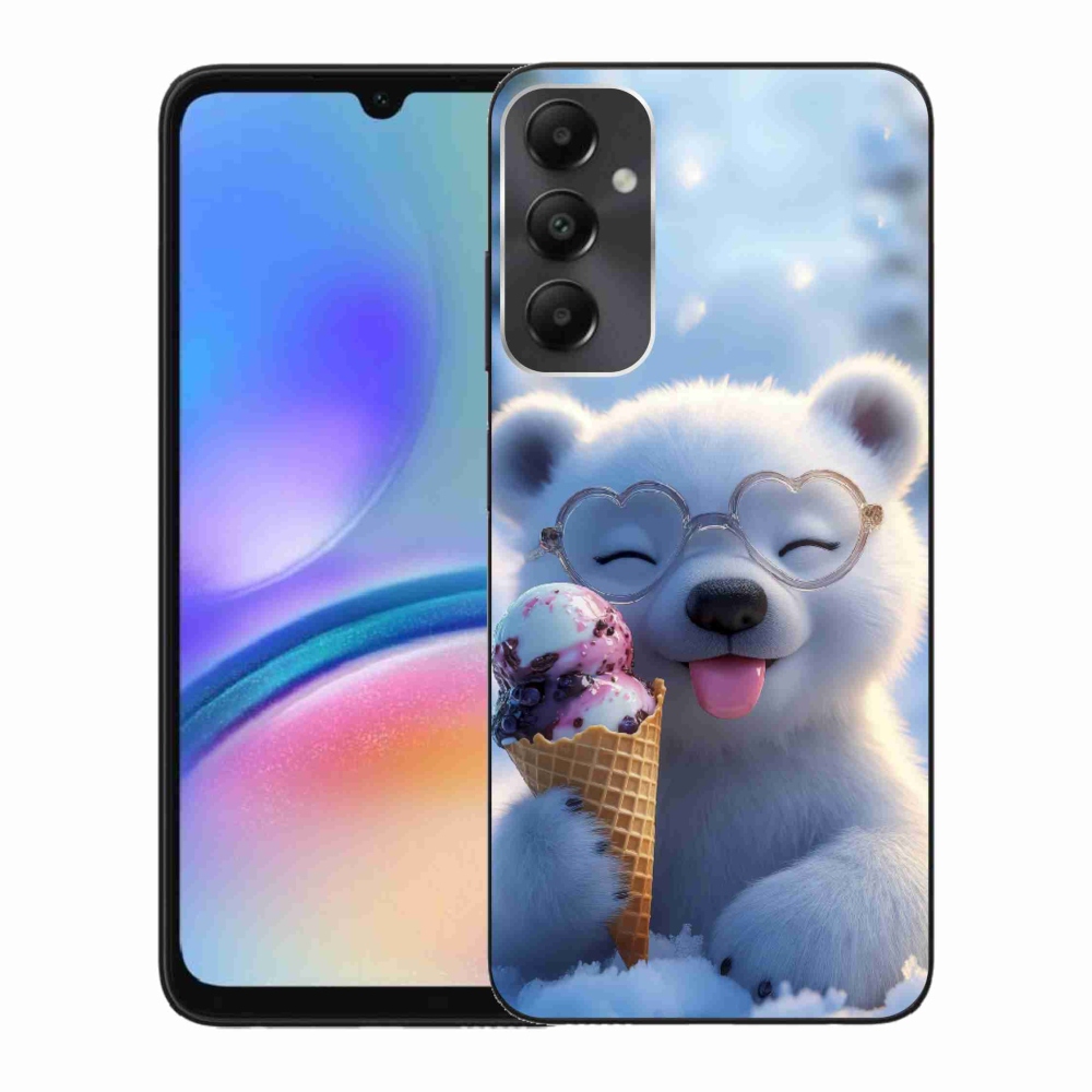 Gélový kryt mmCase na Samsung Galaxy A05s - medvedík so zmrzlinou
