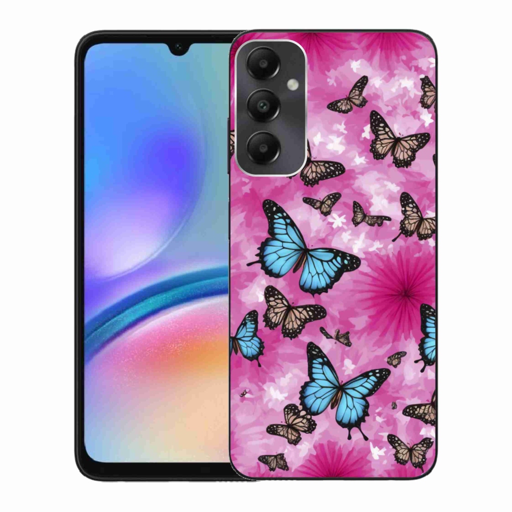 Gélový kryt mmCase na Samsung Galaxy A05s - motýlia záhrada