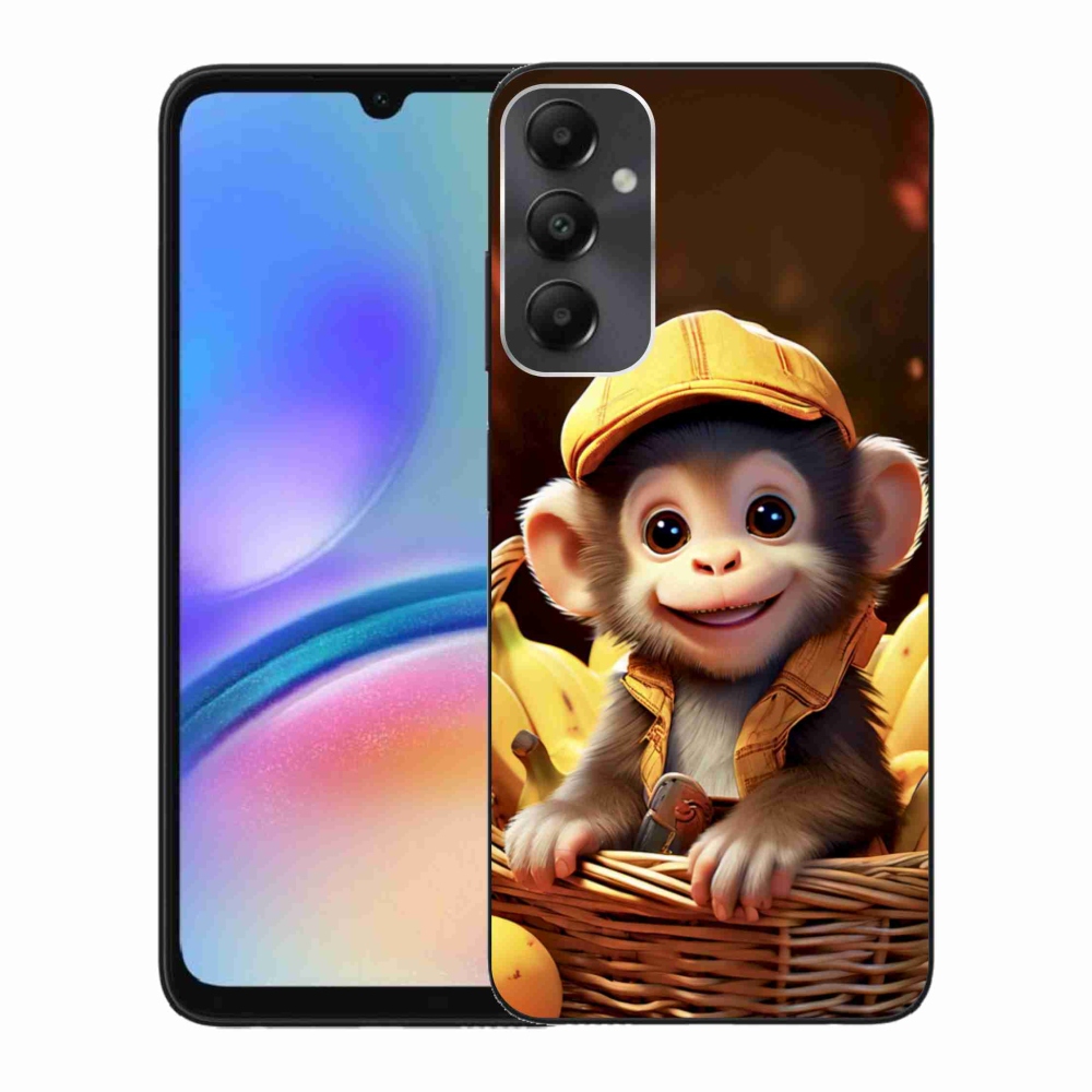 Gélový kryt mmCase na Samsung Galaxy A05s - opice v košíku