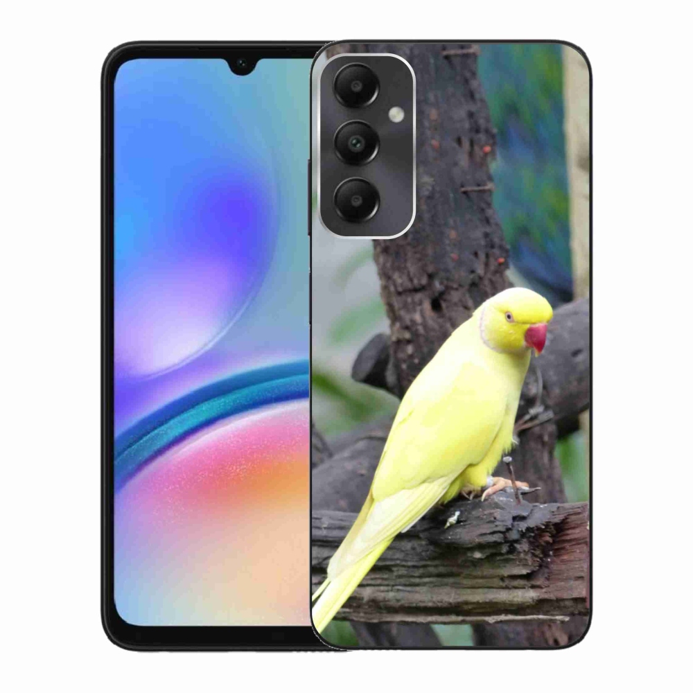 Gélový kryt mmCase na Samsung Galaxy A05s - papagáj alexander žltý