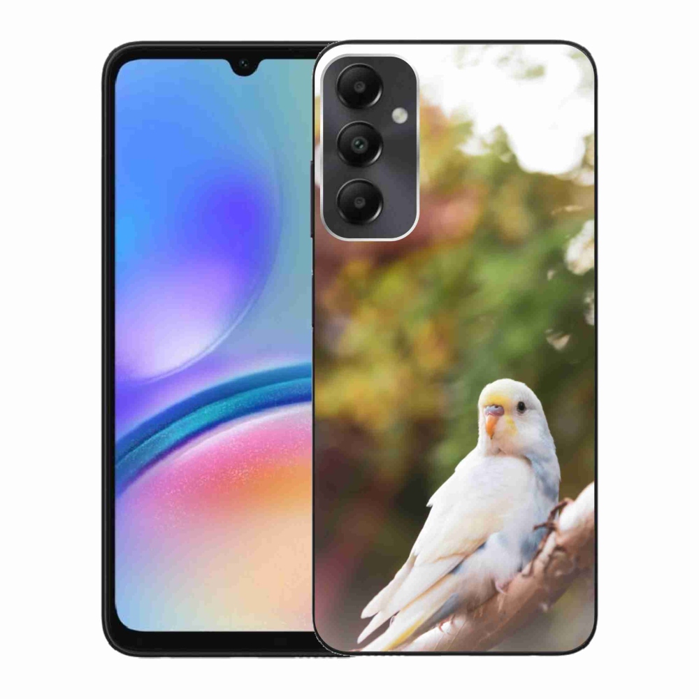Gélový kryt mmCase na Samsung Galaxy A05s - papagáj andulka biela