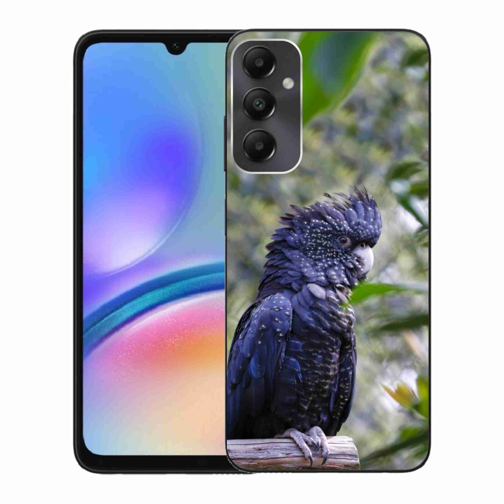 Gélový kryt mmCase na Samsung Galaxy A05s - papagáj kakadu čierny