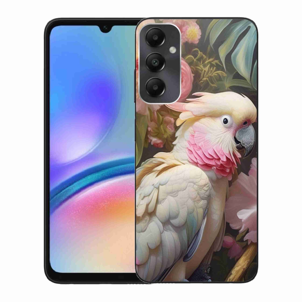 Gélový kryt mmCase na Samsung Galaxy A05s - papagáj kakadu ružový 2