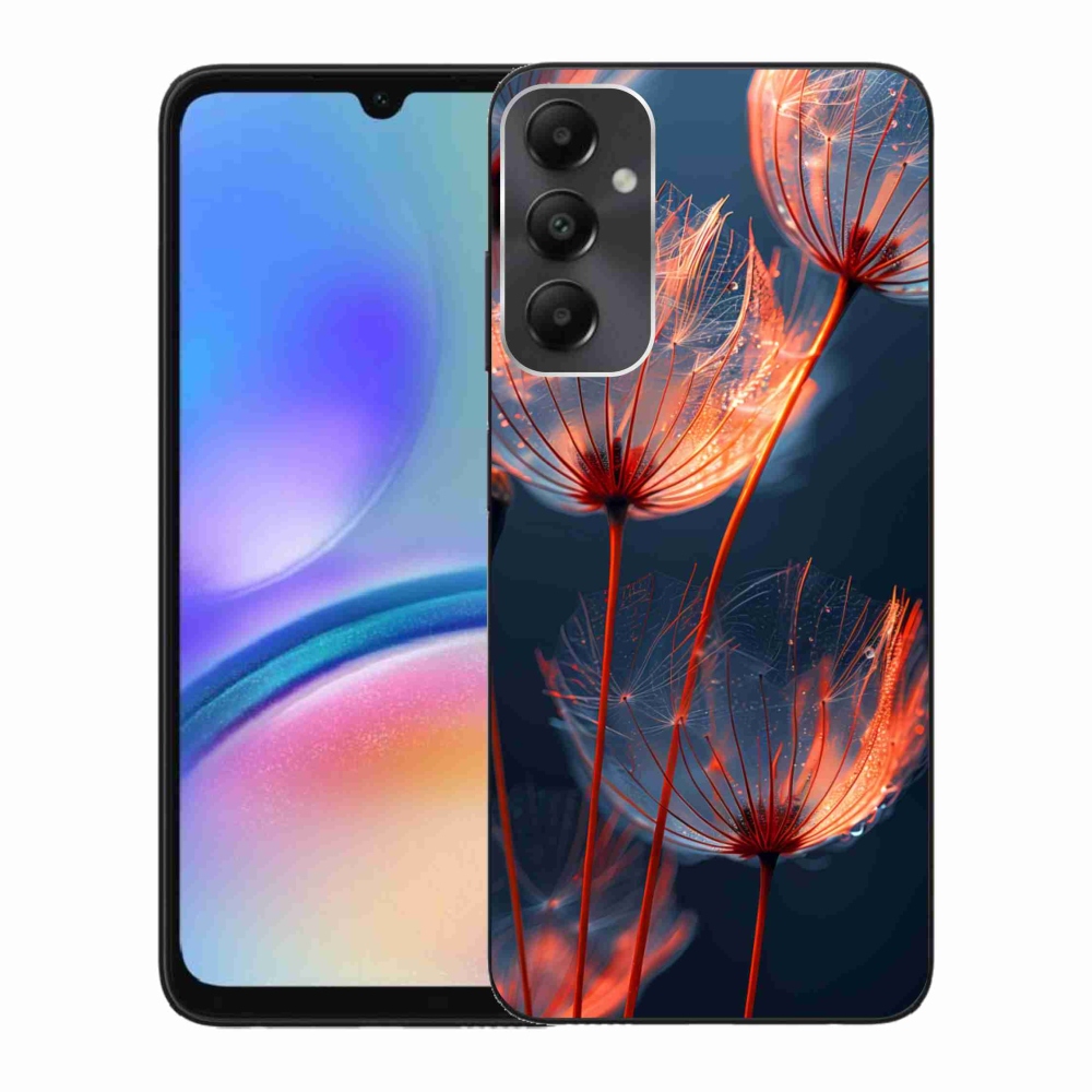 Gélový kryt mmCase na Samsung Galaxy A05s - svetielkujúce páperie