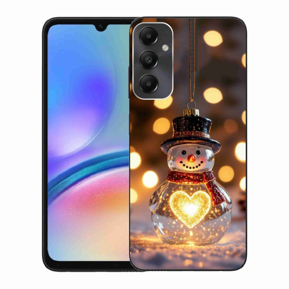 Gélový kryt mmCase na Samsung Galaxy A05s - svietiaci vianočný snehuliak