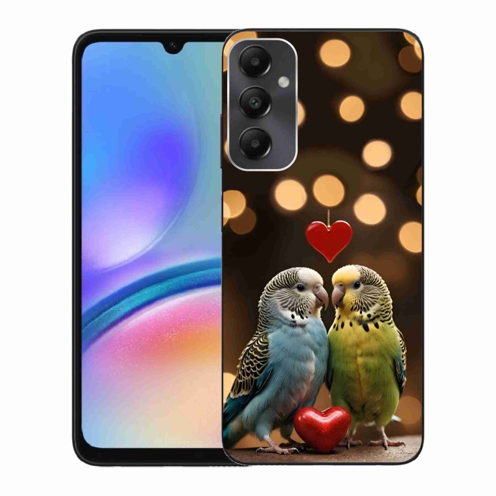 Gélový kryt mmCase na Samsung Galaxy A05s - zamilovaní papagáje