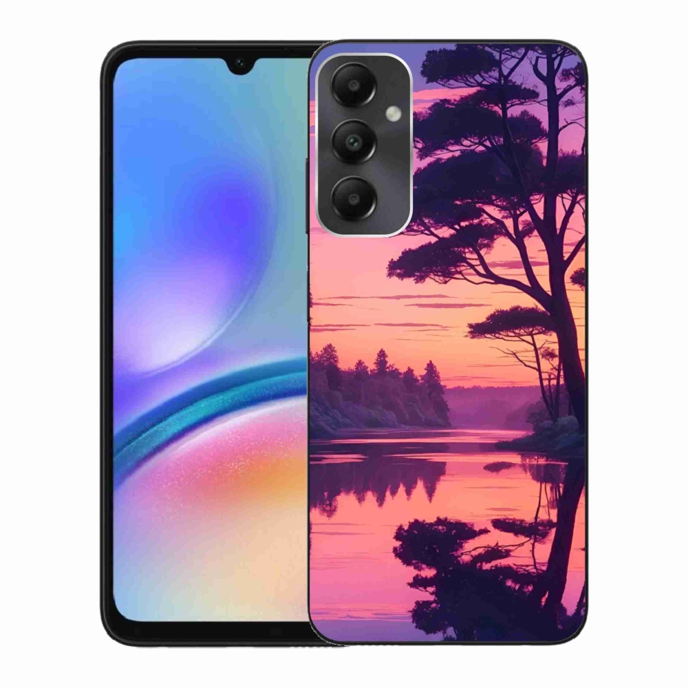Gélový kryt mmCase na Samsung Galaxy A05s - západ slnka nad jazerom