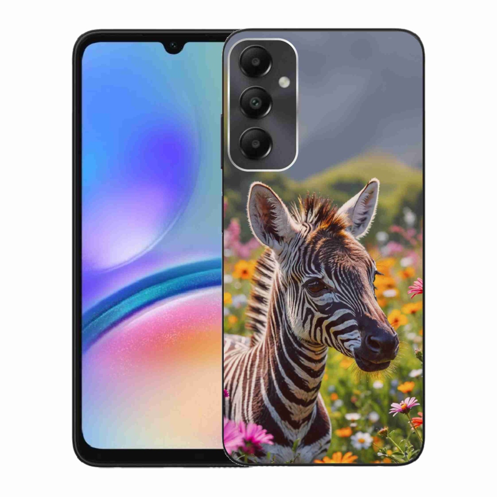 Gélový kryt mmCase na Samsung Galaxy A05s - zebra na lúke