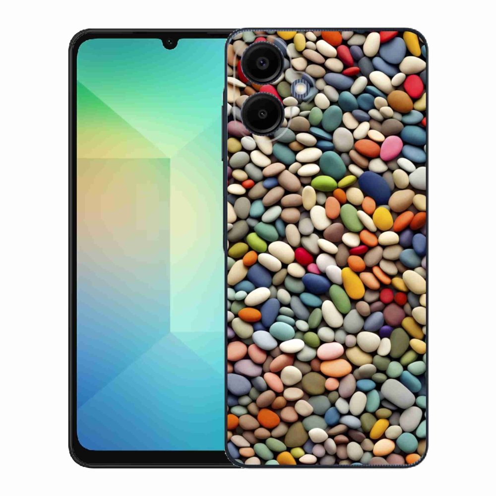 Gélový kryt mmCase na Samsung Galaxy A06 - farebné kamienky 2