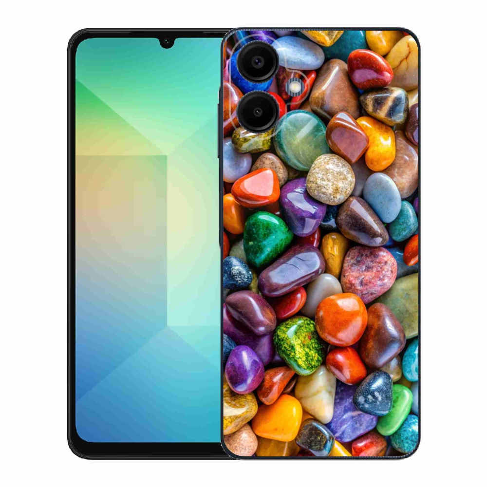 Gélový kryt mmCase na Samsung Galaxy A06 - farebné kamienky