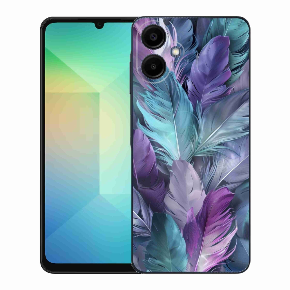 Gélový kryt mmCase na Samsung Galaxy A06 - farebné perie 2