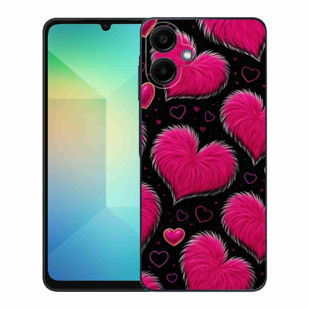 Gélový kryt mmCase na Samsung Galaxy A06 - hebké srdce