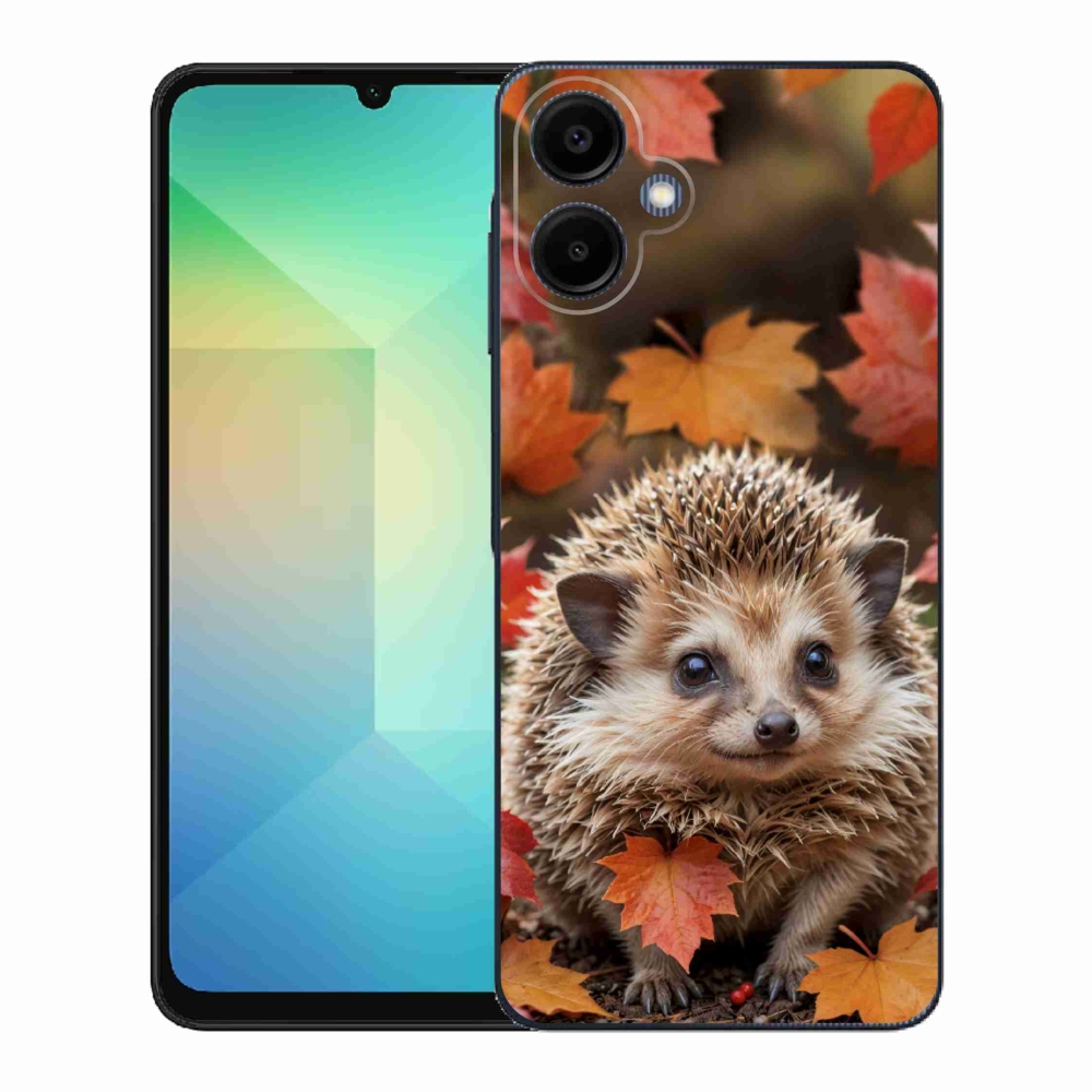 Gélový kryt mmCase na Samsung Galaxy A06 - ježko v lístia