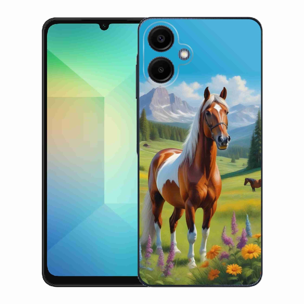 Gélový kryt mmCase na Samsung Galaxy A06 - kôň na lúke